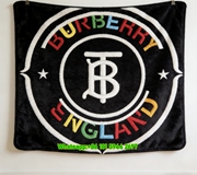 Burberry Rainbow TB Monogram Flannel Sofa Throw Blanket B023